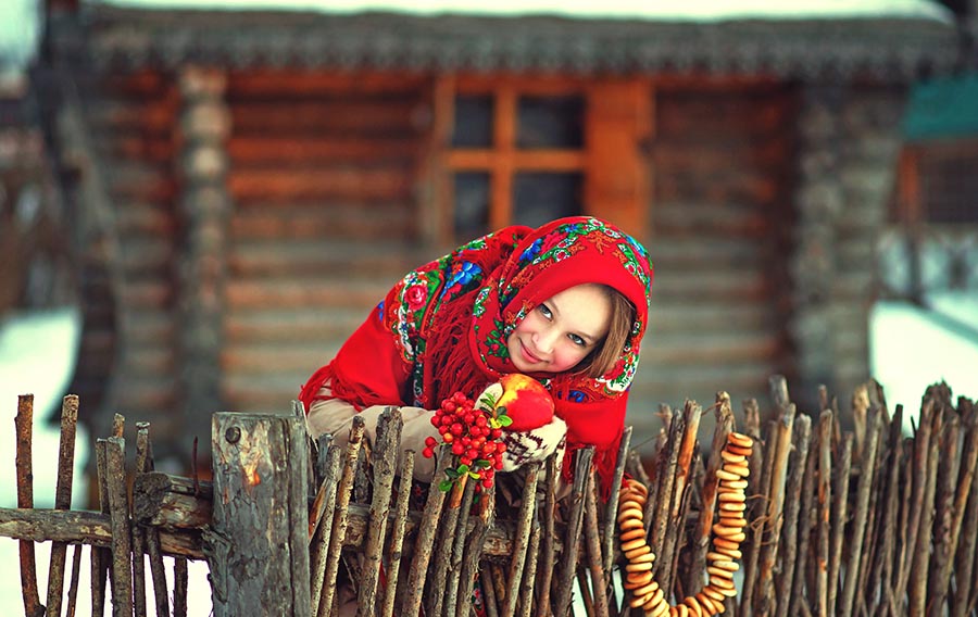 Sexy girl Women in Slavic costumes in Nagpur